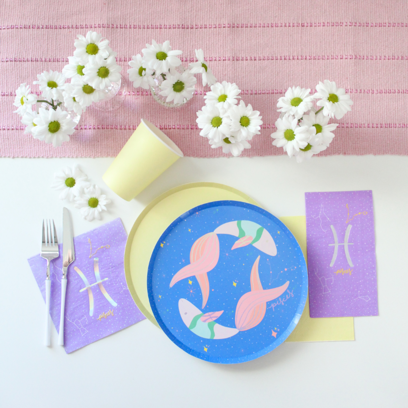Zodiac Pisces Large Napkins, Jollity & Co