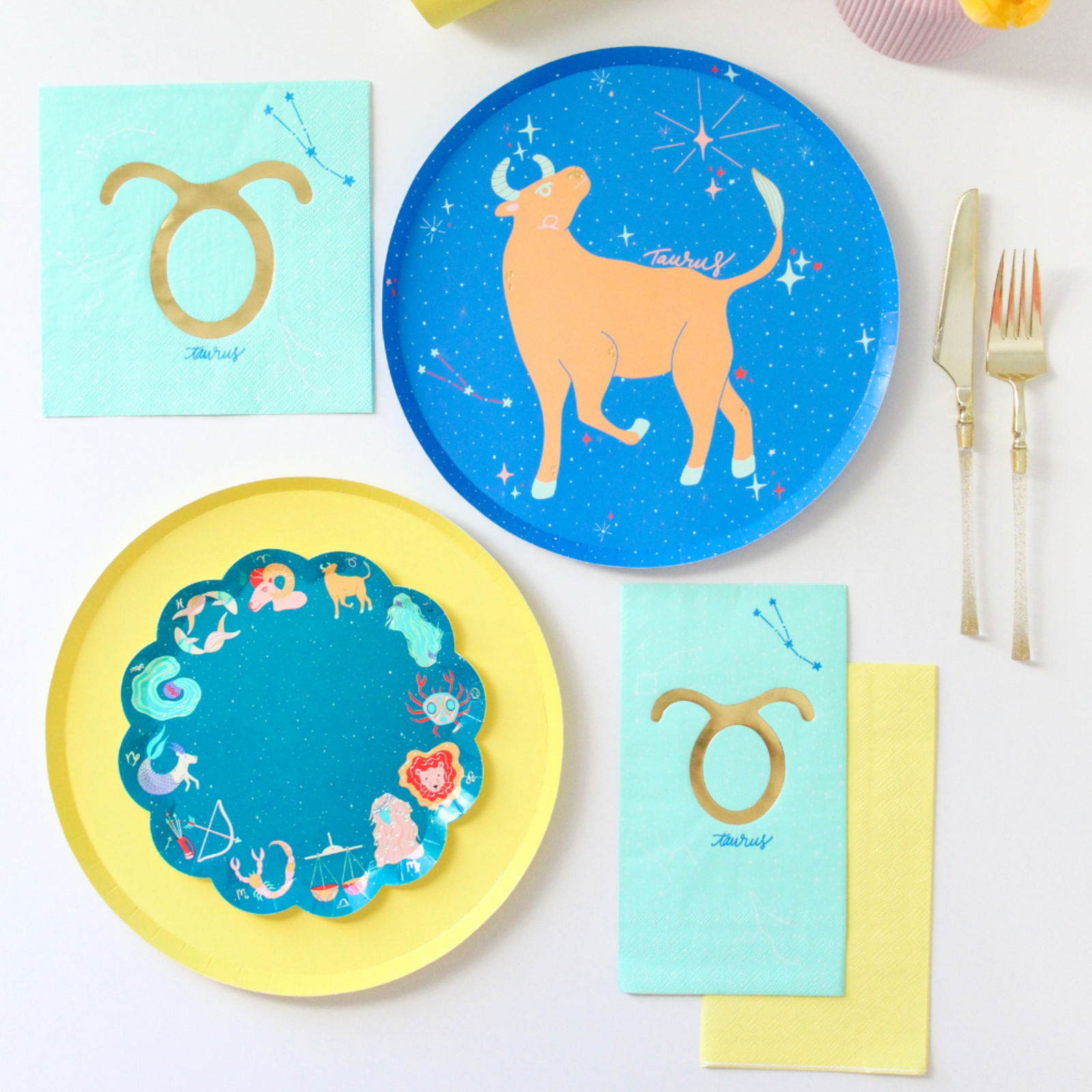 Zodiac Taurus Guest Napkins, Jollity & Co