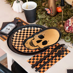 Jollity & Co. Checked Halloween Checked Guest Napkin