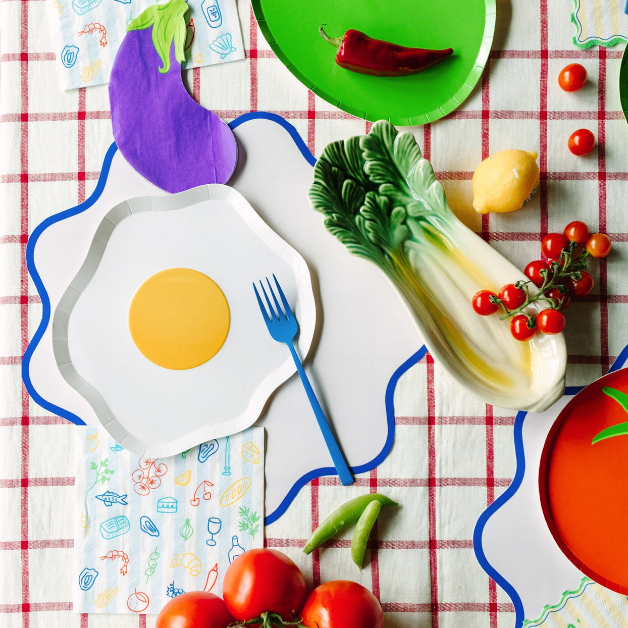 Le Dinner Eggplant Guest Napkins