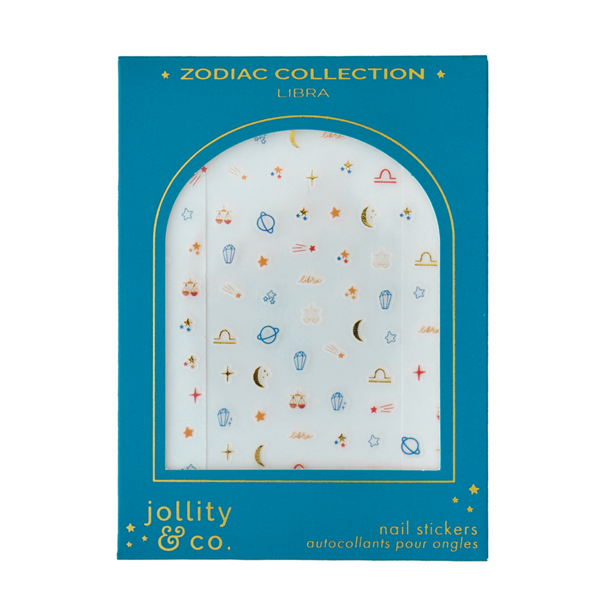 Zodiac Libra Nail Stickers, Jollity & Co
