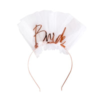 "Bride" Metal Headband - Rose Gold
