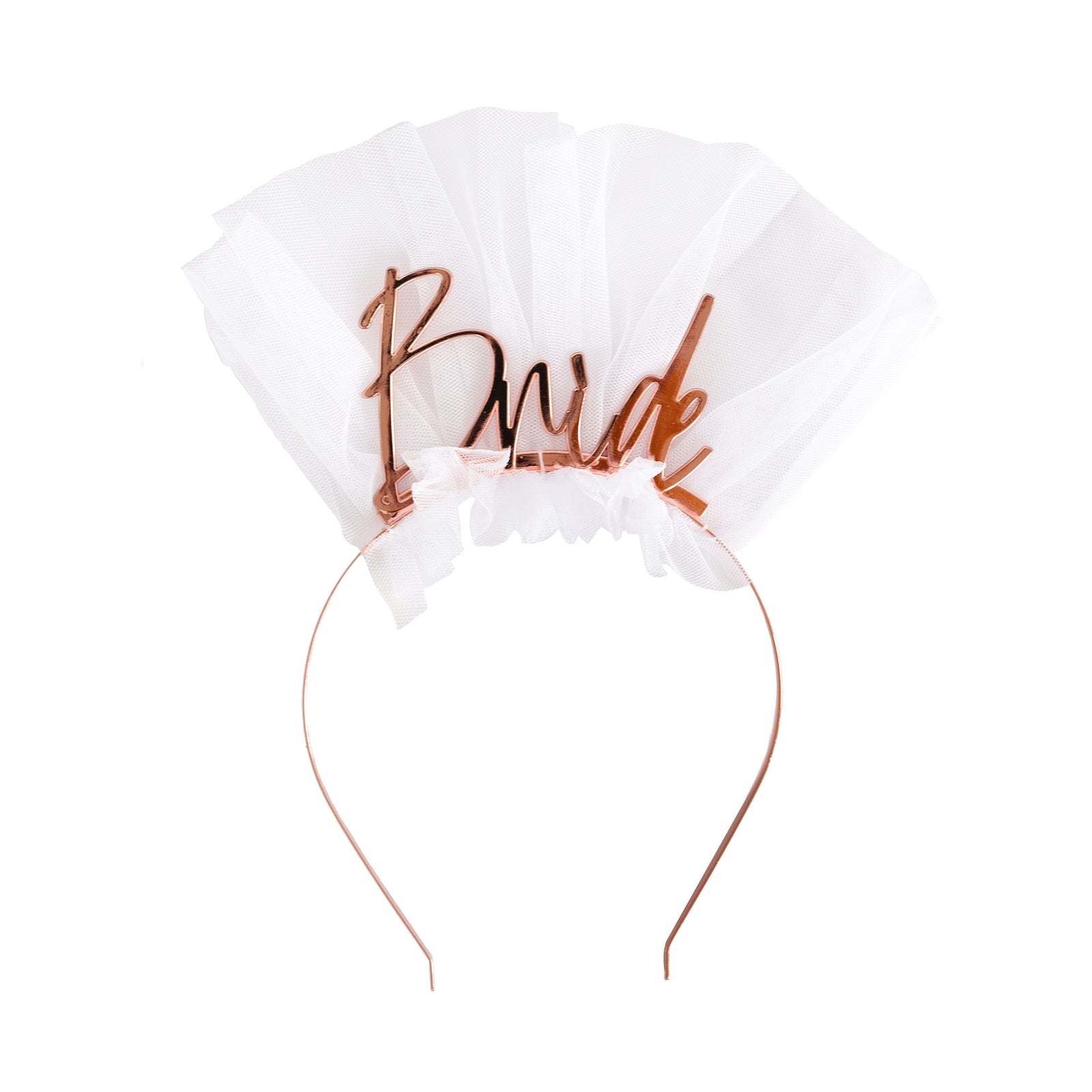 "Bride" Metal Headband - Rose Gold