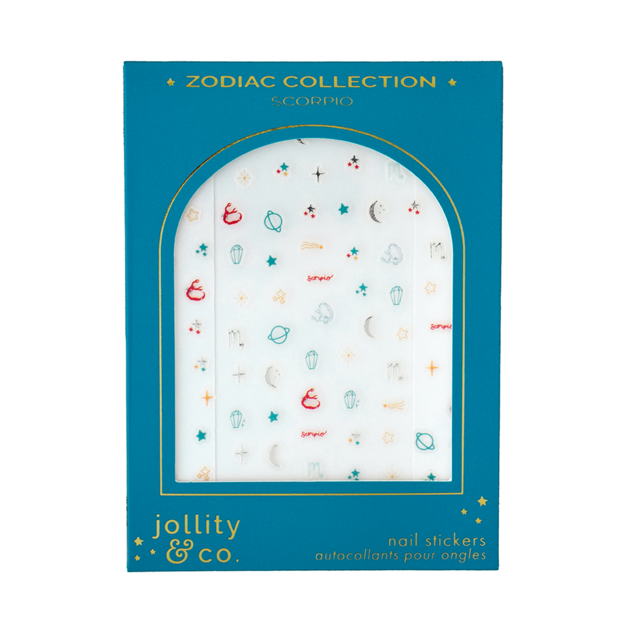 Zodiac Scorpio Nail Stickers, Jollity & Co
