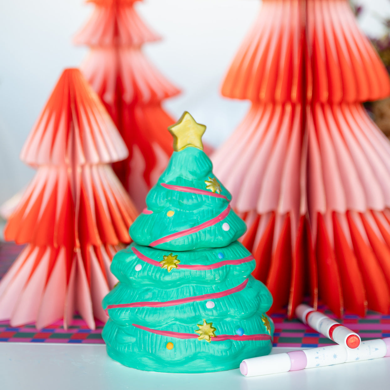 Season of Cheer Christmas Tree DIY Ceramic Paint Kit