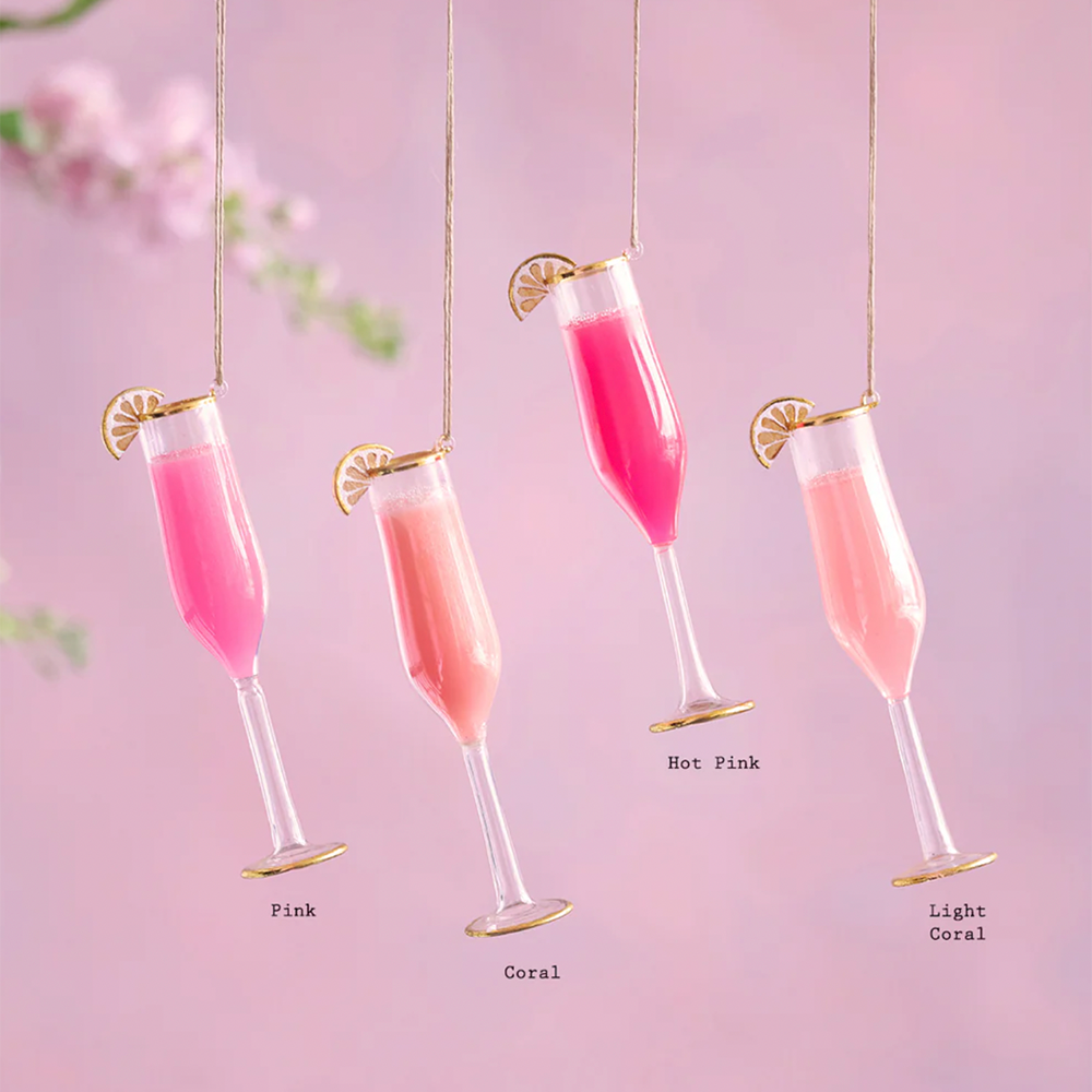 Champagne Cocktail Ornament - 4 Style Options
