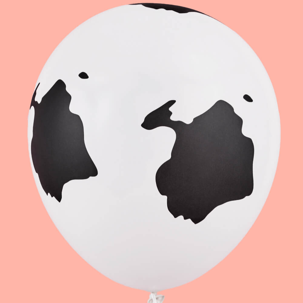 11" Latex Balloon, Cow Print, Shop Sweet Lulu