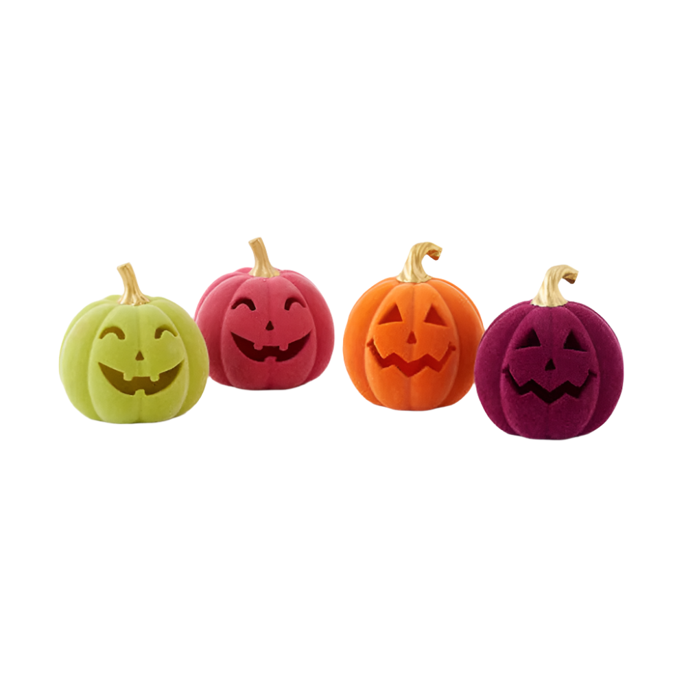 Flocked Gold Stem Jack-O-Lantern - 4 Style Options, Shop Sweet Lulu