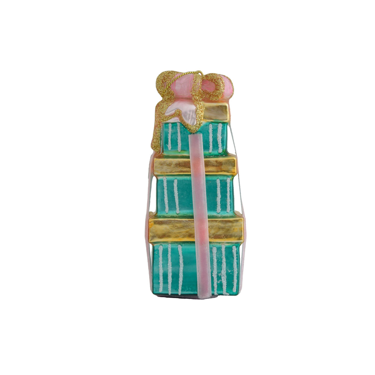 Stacked Gift Box Ornament - 10 Style Options