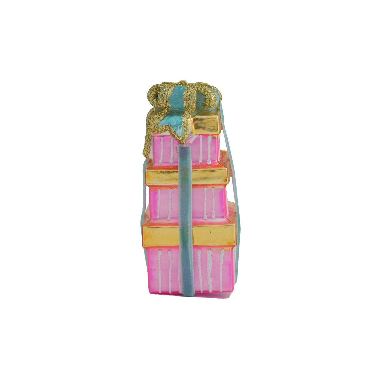 Stacked Gift Box Ornament - 10 Style Options