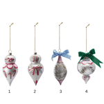 Hand-Painted Glass Ornament - 4 Style Options