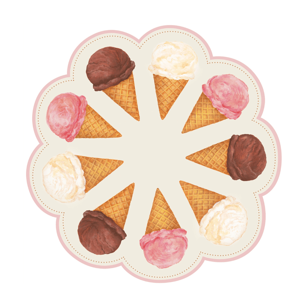 Die-Cut Ice Cream Placemat, Shop Sweet Lulu