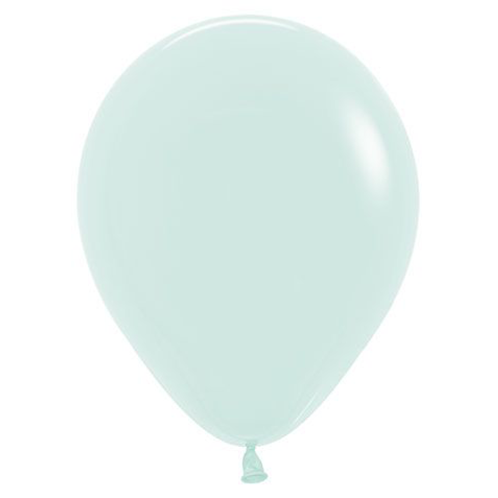 Latex Balloon, Pastel Matte Green