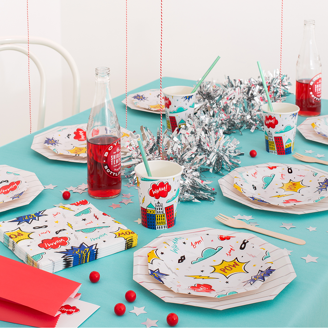 Superhero small plates from Daydream Society