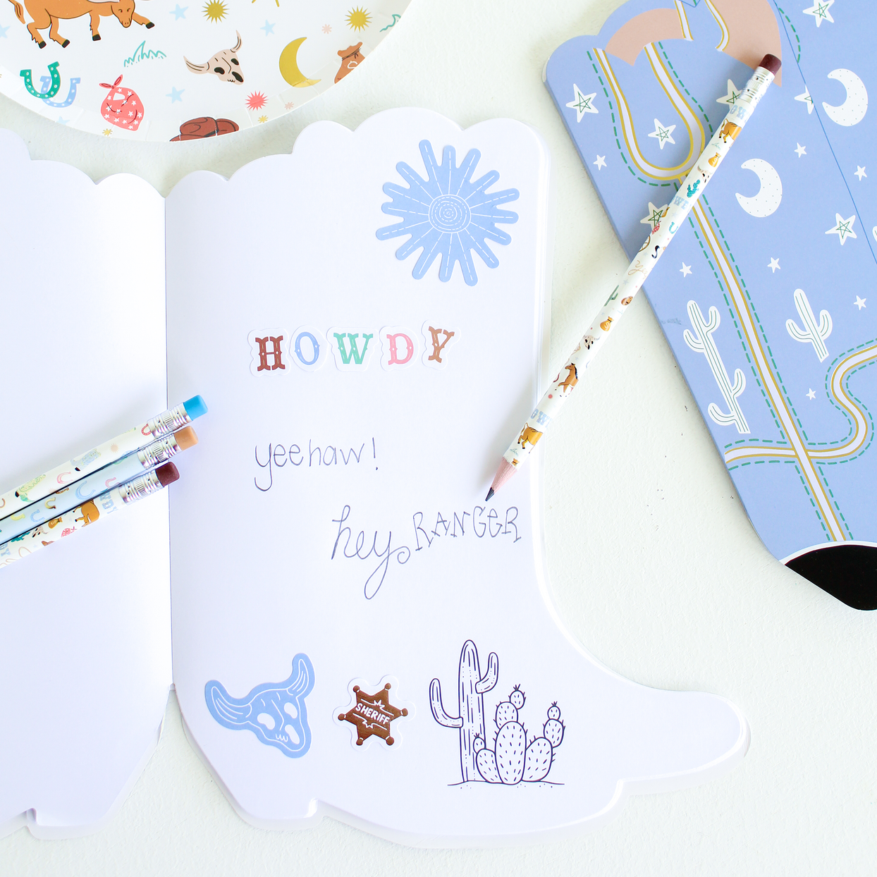 Yeehaw Sticker + Sketch Book, Daydream Society