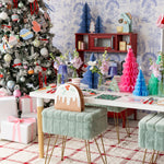 Baking Spirits Bright Pink Gingerbread House Large Napkins