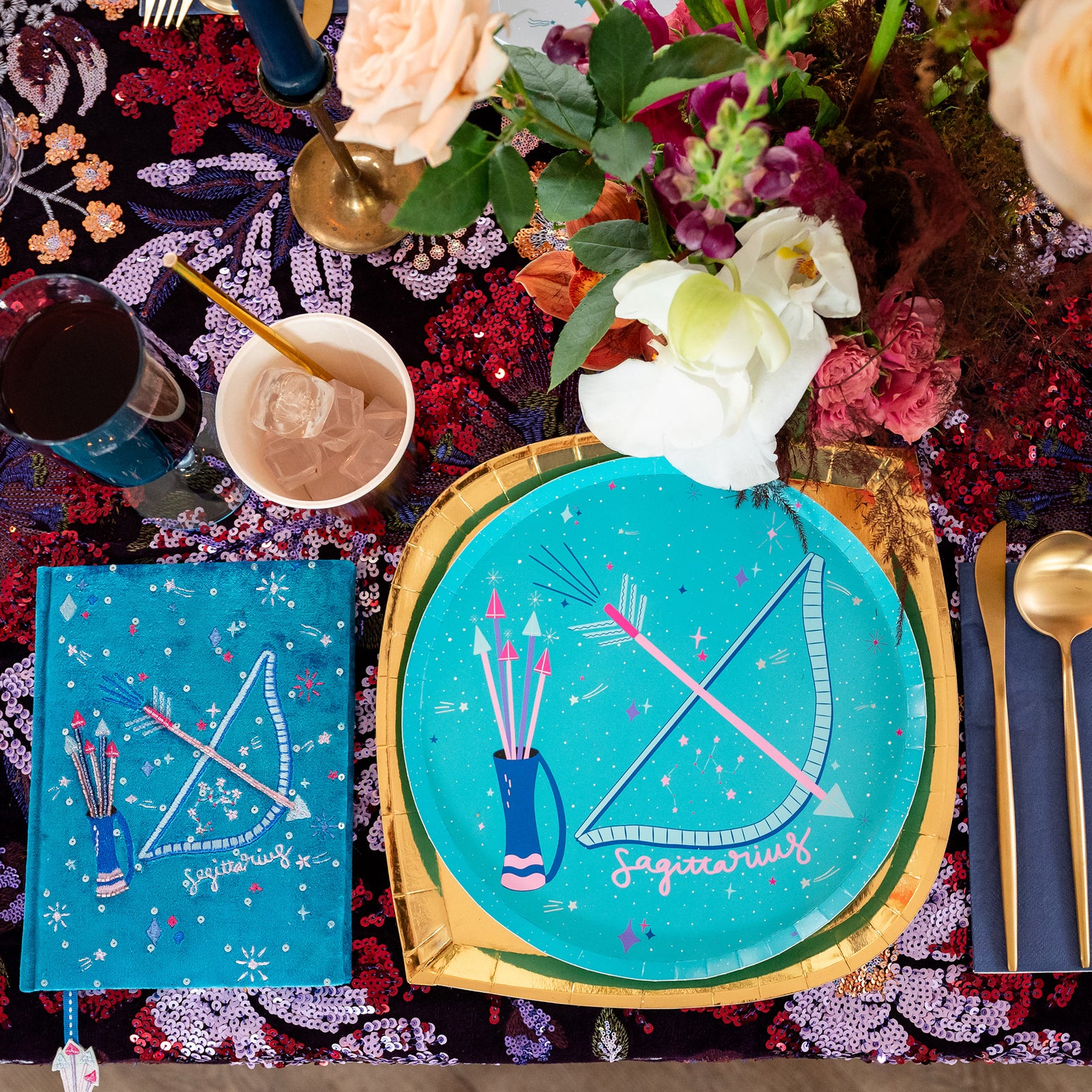 Zodiac Sagittarius Nail Stickers