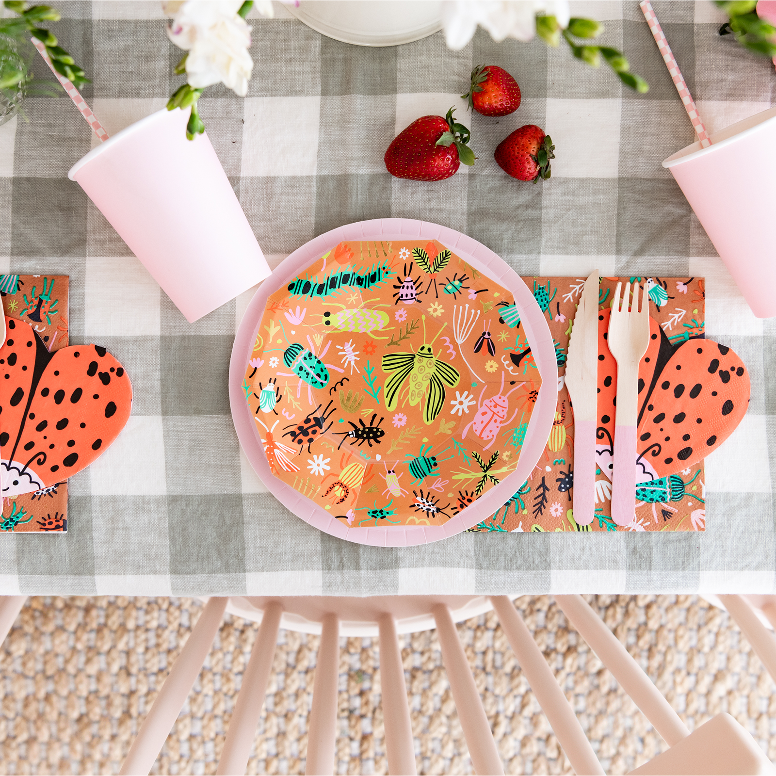 Backyard Bugs Love Bug Petite Napkins