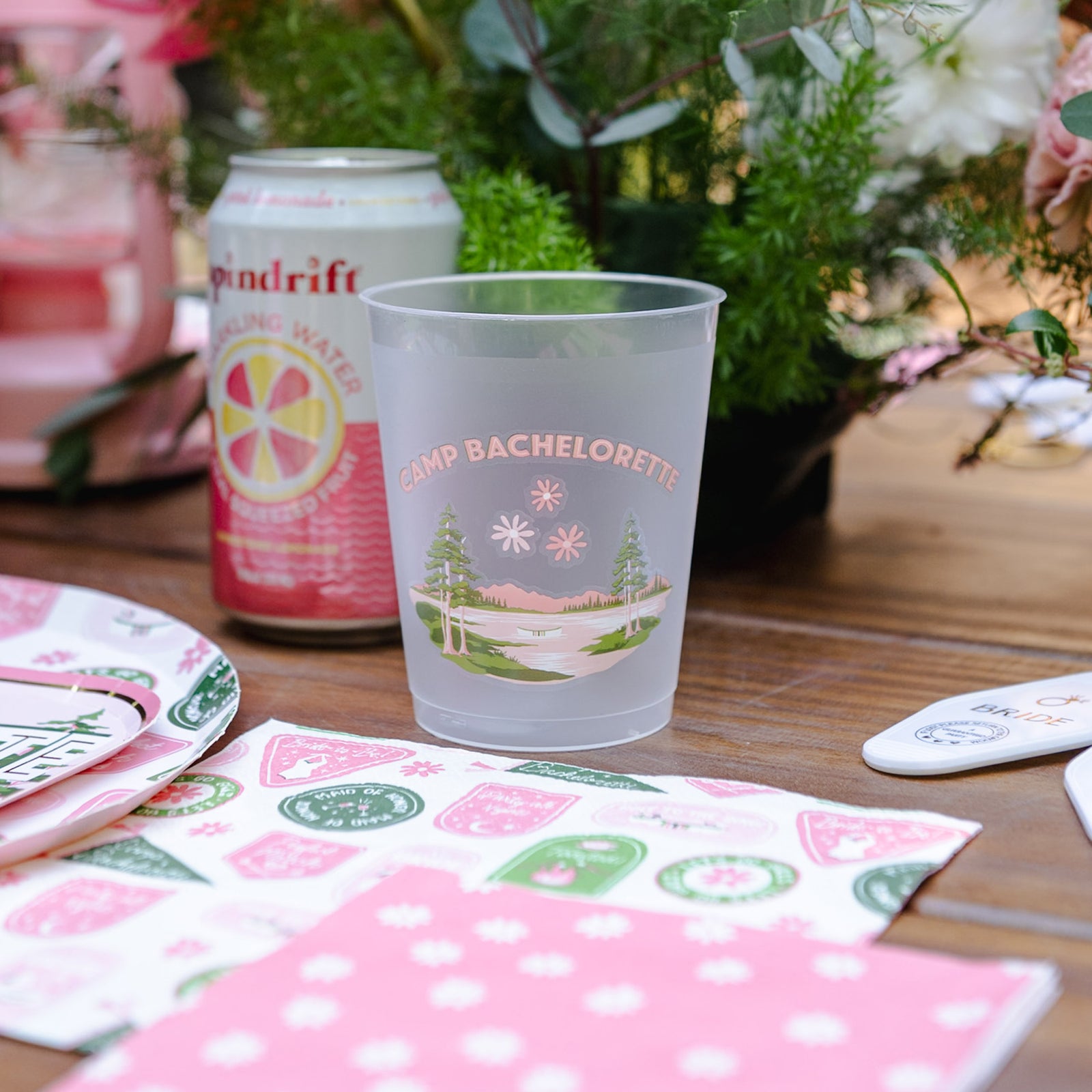 Camp Bachelorette Daisy Cocktail Napkins