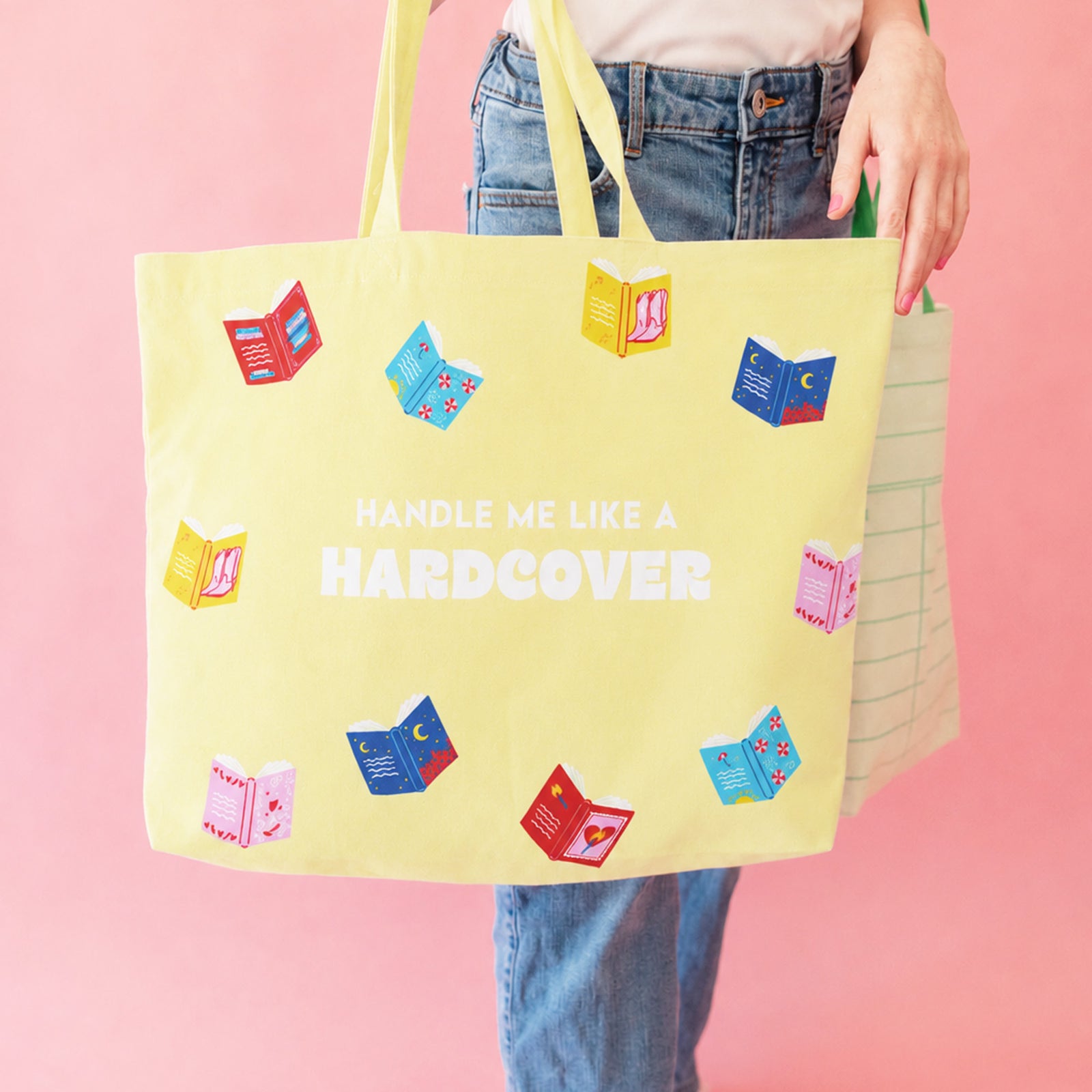 Handle Me Like A Hardcover Canvas Tote Bag