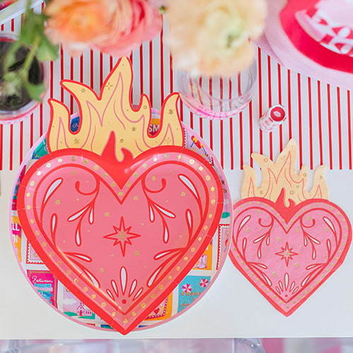 Flaming Heart Sticky Notes