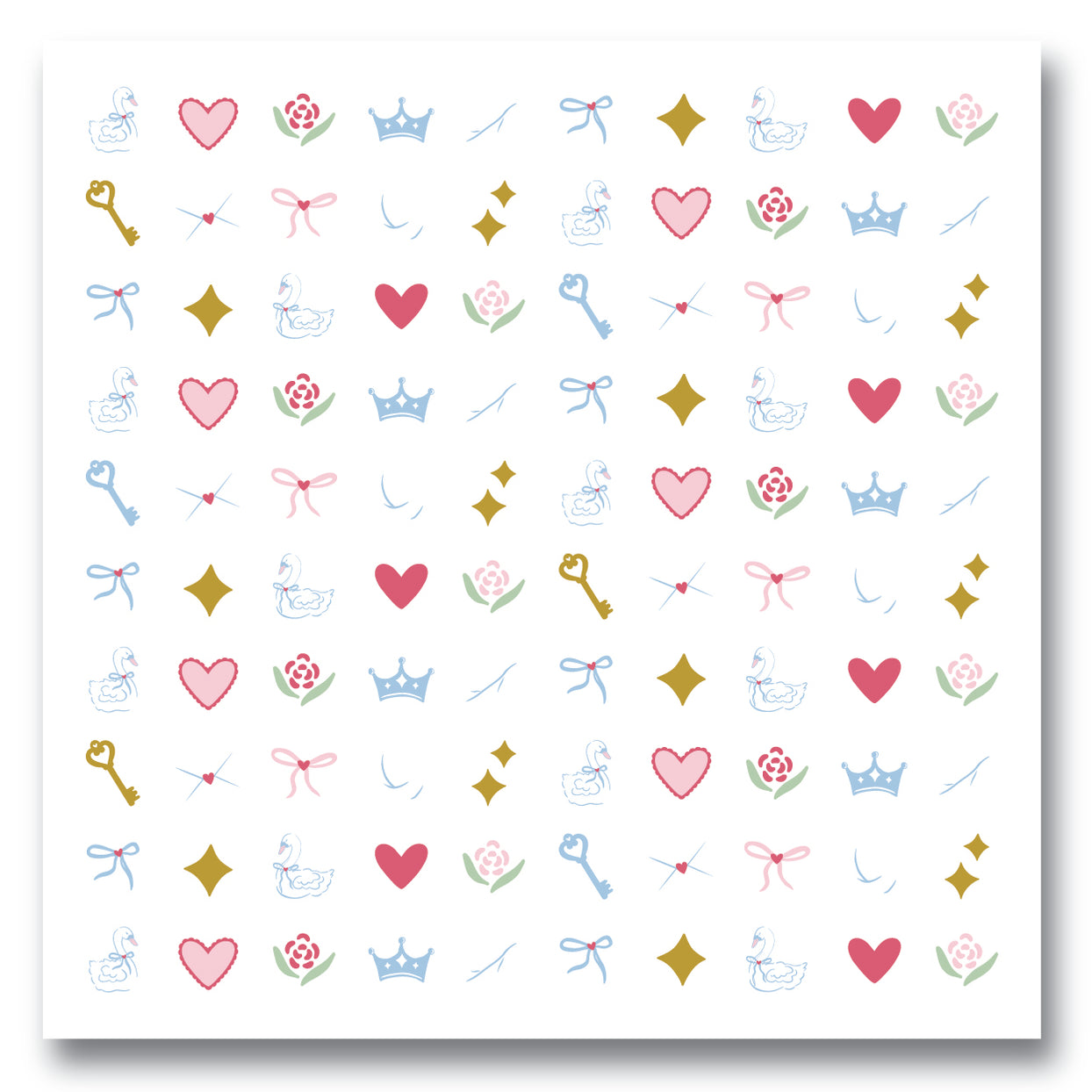 Love Birds Nail Stickers