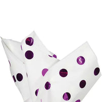 Purple Polka Dot Tissue Paper