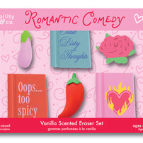 RomCom Eraser Set