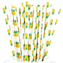 Pineapple Patterned Straws