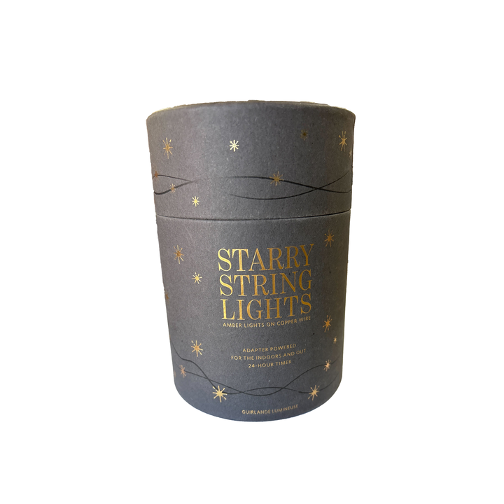 Amber Starry String Lights - 15 feet