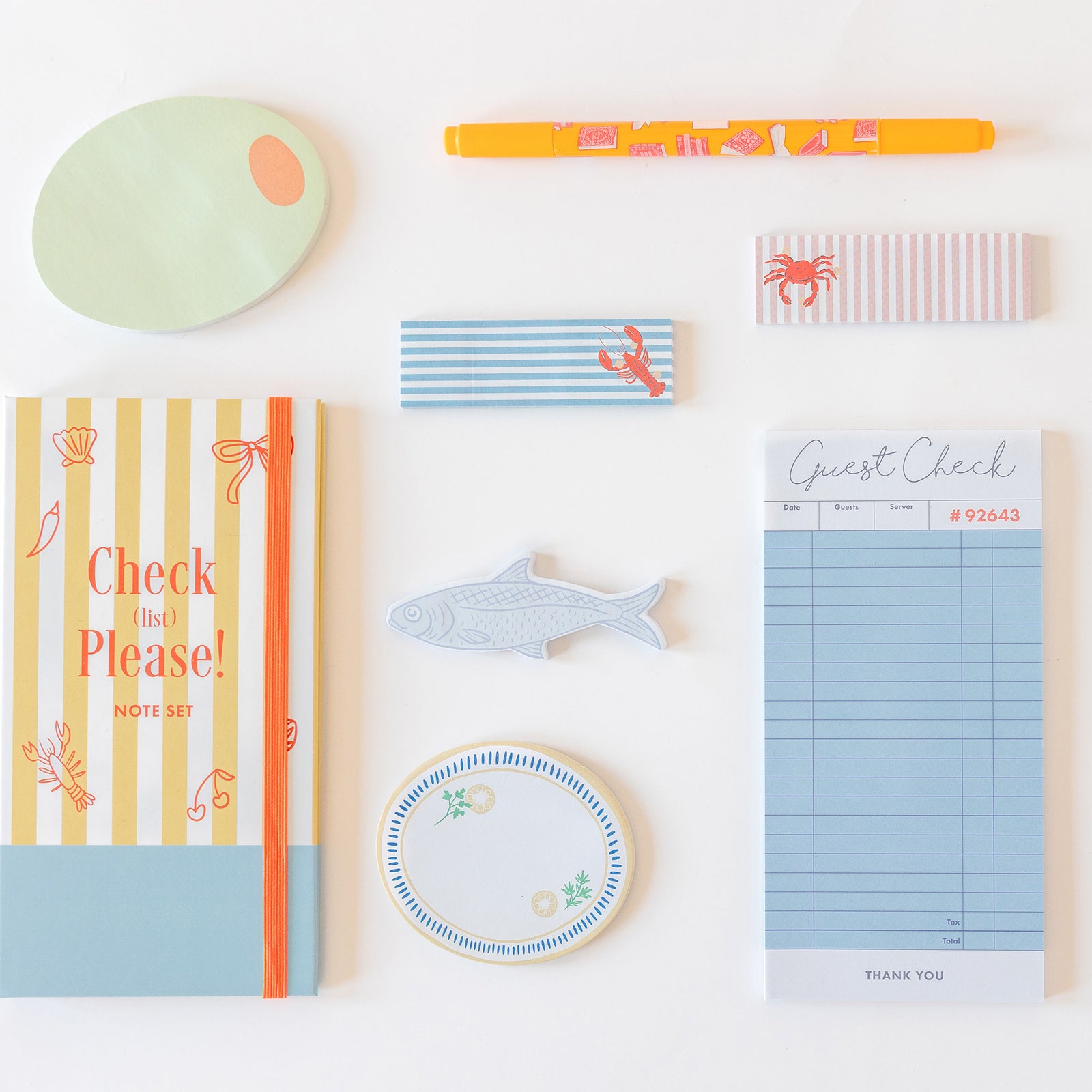 Le Dinner Sticky Note Set