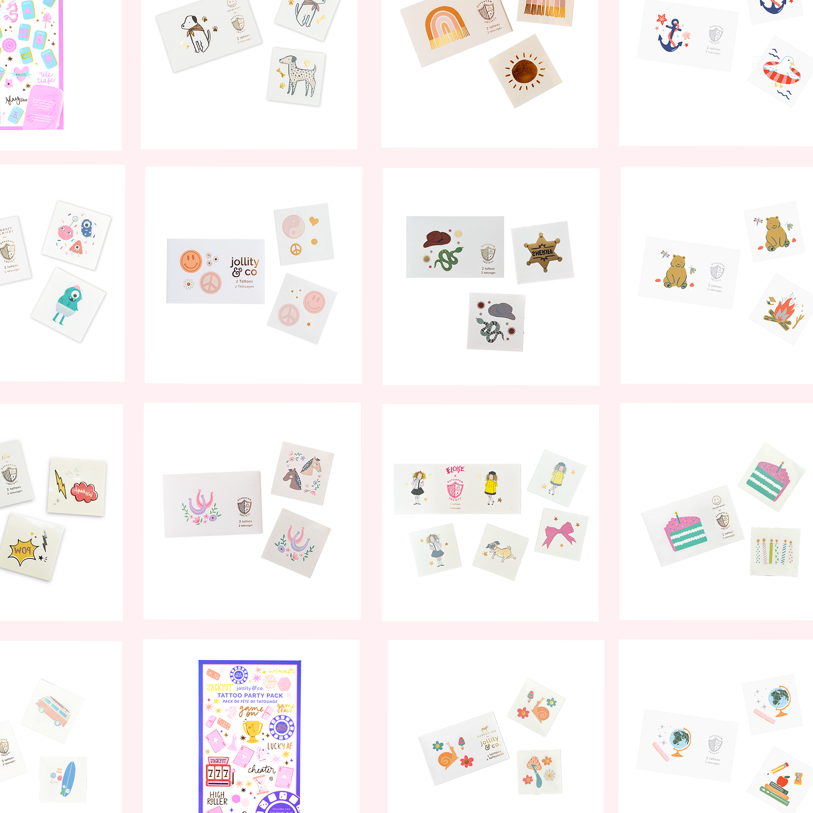 Party Temporary Tattoos - Choose from 40 Styles