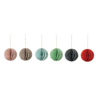 Handmade Folding Honeycomb Ball Ornaments - 6 Color Options