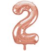 40" Number Balloons - Rose Gold