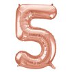 40" Number Balloons - Rose Gold