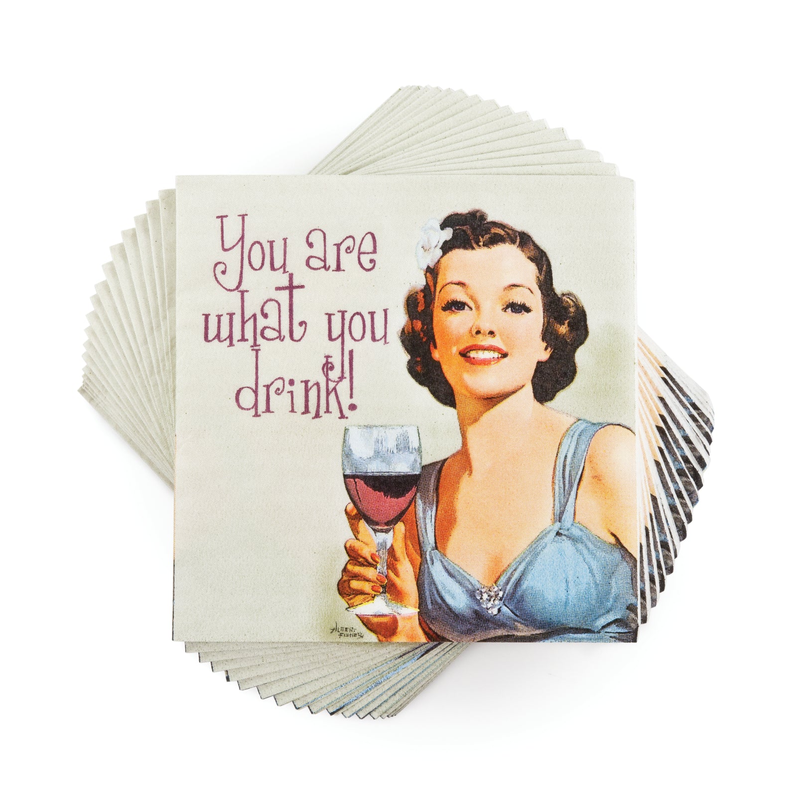 "You Are What You Drink" Cocktail Napkins 