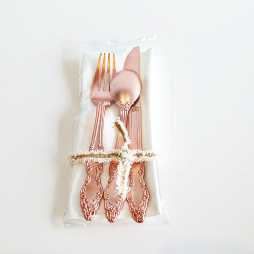 rosegold flatware 