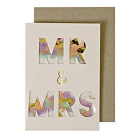 Mr. & Mrs. Confetti Gift Enclosure Card