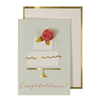 Wedding Cake Gift Enclosure Card