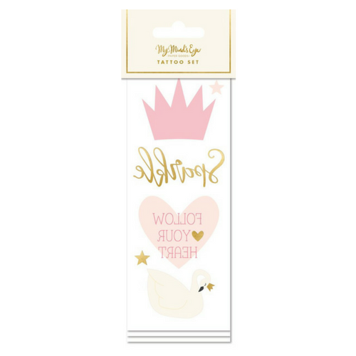 princess party temporary tattoos