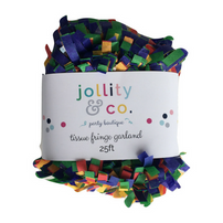 Multi-Colored Fringe Garland