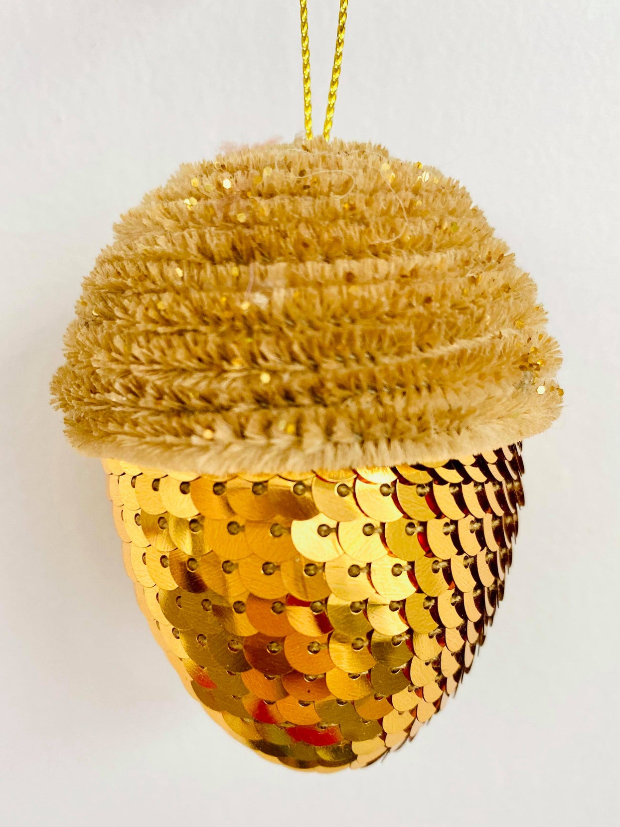 Sequin Acorn Ornaments