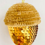 Sequin Acorn Ornaments