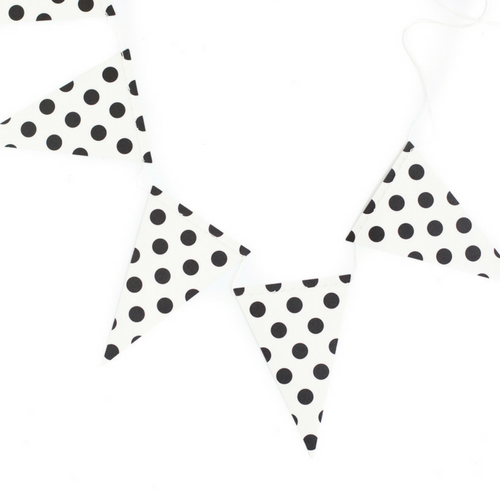 polka dot pennant banner