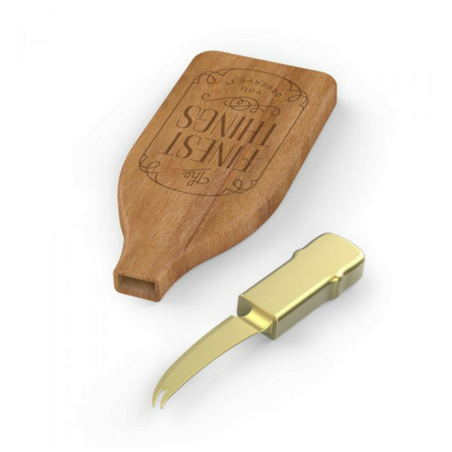 finest thing cheese cutting board with knife
