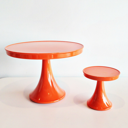orange pedestal