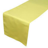 Buttercup Yellow Fabric Table Runner
