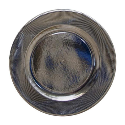 Silver Ridged Plates