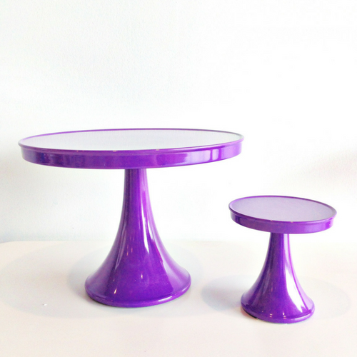 purple pedestals