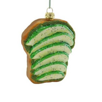 Jollity & Co, Avocado Toast Ornament, Ornament, Avocado, Avocado Toast, Holiday Ornament, Fun Ornament, Food Ornament, Green Ornament, Silly Ornament, Breakfast Ornament, Brunch ornament, Christmas, Secret Santa